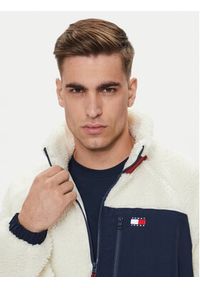 Tommy Jeans Kurtka przejściowa Teddy DM0DM18906 Écru Relaxed Fit. Materiał: syntetyk