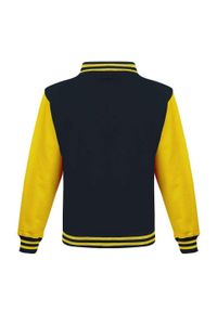 AWDIS - Kurtka Unisex Varsity Dla Dorosłych Z Polibawełny. Kolor: żółty, wielokolorowy, czarny