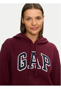 GAP - Gap Bluza 463506-02 Bordowy Regular Fit. Kolor: czerwony. Materiał: bawełna