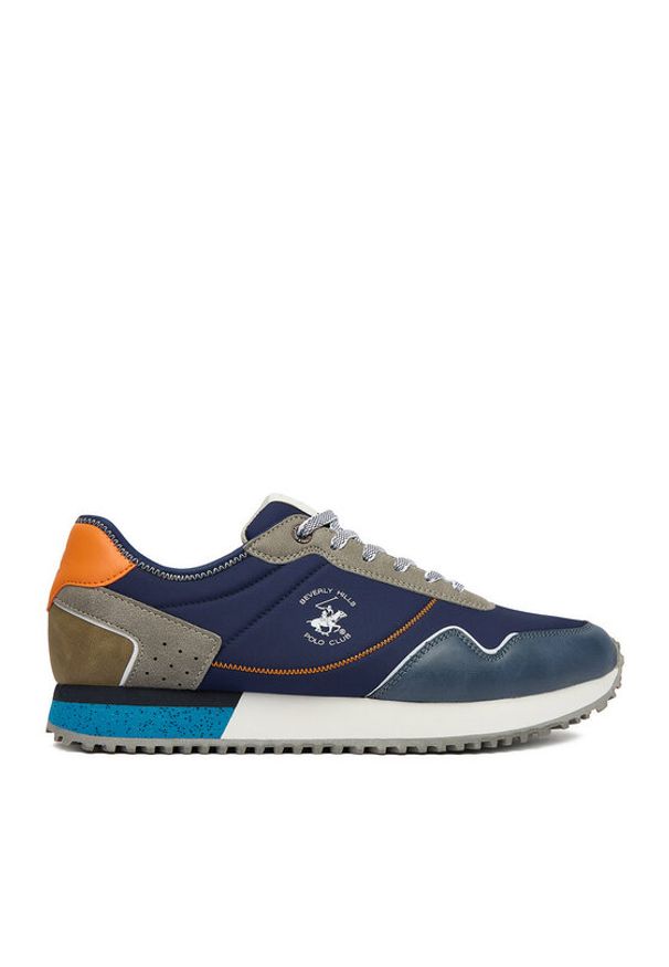Beverly Hills Polo Club Sneakersy EO-GUIDIO-01 Granatowy. Kolor: niebieski. Materiał: materiał