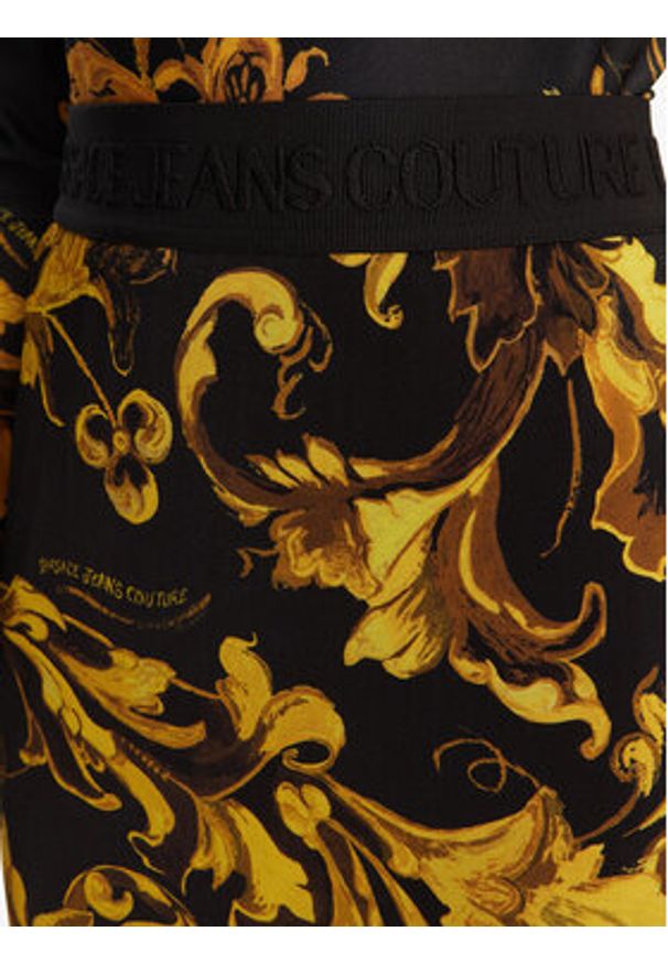 Versace Jeans Couture Spódnica ołówkowa 79HAE806 JS500 Czarny Slim Fit. Kolor: czarny. Materiał: wiskoza