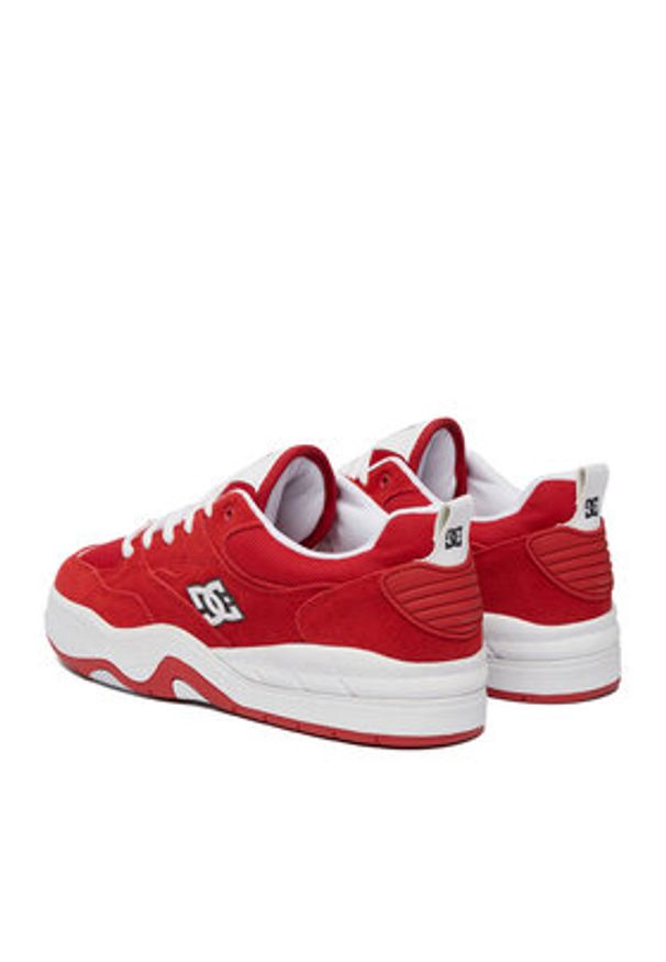 DC Shoes Sneakersy EO-DC ASCEND LE DC01861609 Czerwony jasny. Kolor: czerwony. Materiał: skóra, zamsz