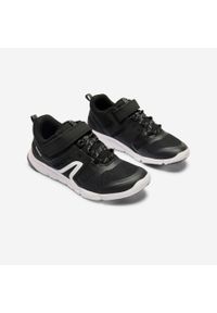 Decathlon - Buty sportowe dla dzieci Newfeel PW 540 JR. Zapięcie: rzepy. Kolor: czarny, szary, wielokolorowy. Materiał: materiał, tkanina, kauczuk. Sport: turystyka piesza
