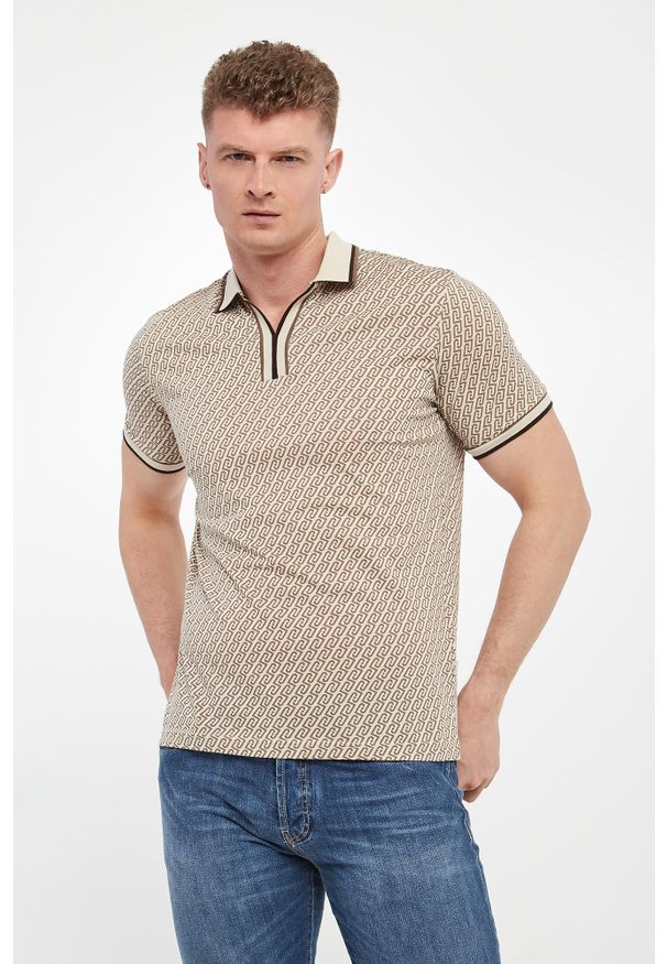 Liu Jo - Polo męskie z logo LIU JO. Typ kołnierza: polo