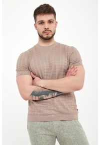 T-shirt męski dzianinowy Theor JOOP!. Materiał: dzianina #1