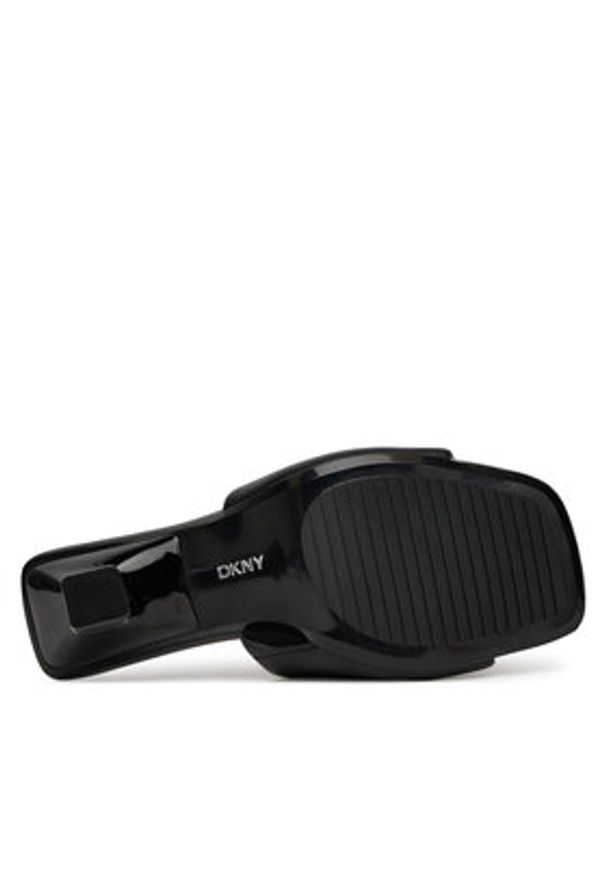 DKNY Klapki Kelley K1599369 Czarny. Kolor: czarny. Materiał: skóra