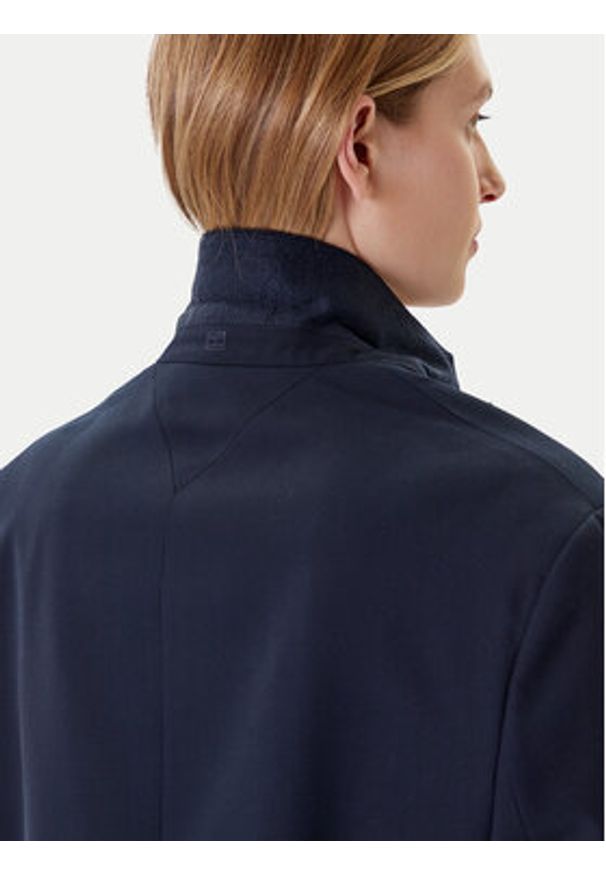 TOMMY HILFIGER - Tommy Hilfiger Marynarka Elevated WW0WW46808 Granatowy Relaxed Fit. Kolor: niebieski. Materiał: bawełna