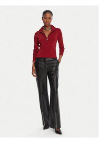 Patrizia Pepe Sweter 8K0323 K274 Czerwony Regular Fit. Kolor: czerwony. Materiał: wiskoza #4