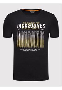 Jack & Jones - Jack&Jones T-Shirt Cyber 12200225 Czarny Regular Fit. Kolor: czarny. Materiał: bawełna #3