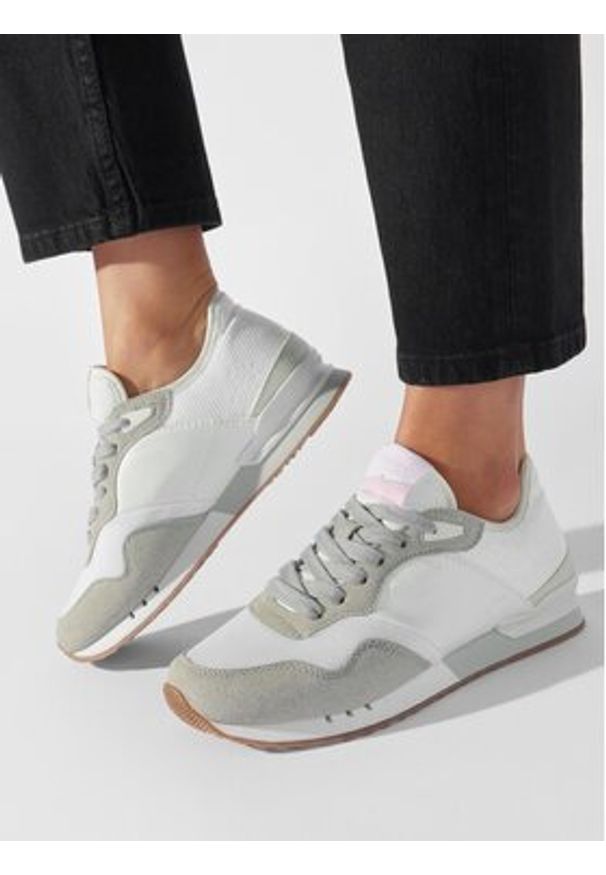 Pepe Jeans Sneakersy London W Troy PLS31466 Biały. Kolor: biały. Materiał: materiał