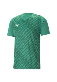 Koszulka męska Puma teamULTIMATE. Kolor: biały, wielokolorowy, zielony