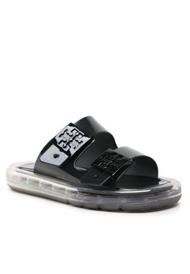 Tory Burch Klapki Buckle Bubble Jelly 149718 Czarny. Kolor: czarny
