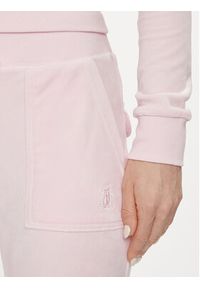 Juicy Couture Spodnie dresowe Del Ray JCAP180 Różowy Regular Fit. Kolor: różowy. Materiał: syntetyk #3