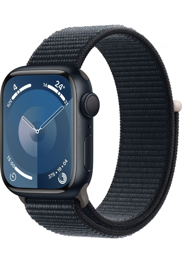 Smartwatch Apple APPLE Watch Series 9 GPS 41mm Midnight Aluminium Case with Midnight Sport Loop. Rodzaj zegarka: smartwatch. Styl: sportowy