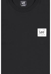 Lee - MĘSKA KOSZULKA LEE WOVEN LABEL TEE BLACK 112376536 #6