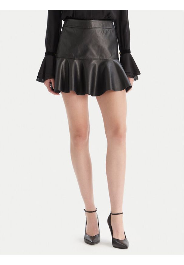 BARDOT - Bardot Spódnica z imitacji skóry Tisch 59924SB Czarny Regular Fit. Kolor: czarny. Materiał: syntetyk