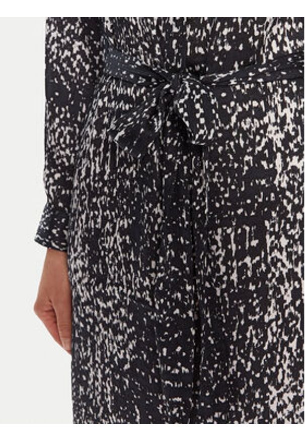 Calvin Klein Sukienka koszulowa LV044C060G Granatowy Regular Fit. Kolor: niebieski. Materiał: syntetyk. Typ sukienki: koszulowe