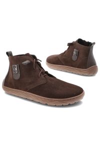 Brązowe Botki Armodo Wygodne Skórzane Buty Damskie Barefoot. Okazja: na co dzień. Kolor: brązowy. Materiał: skóra. Sezon: zima, jesień. Styl: casual #7