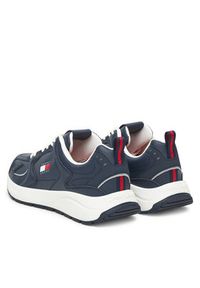 Tommy Jeans Sneakersy Tjm Runner Leather EM0EM01621 Granatowy. Kolor: niebieski. Materiał: skóra