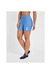 Damskie wysokie szorty Hummel TE Tola. Kolor: niebieski. Sport: fitness