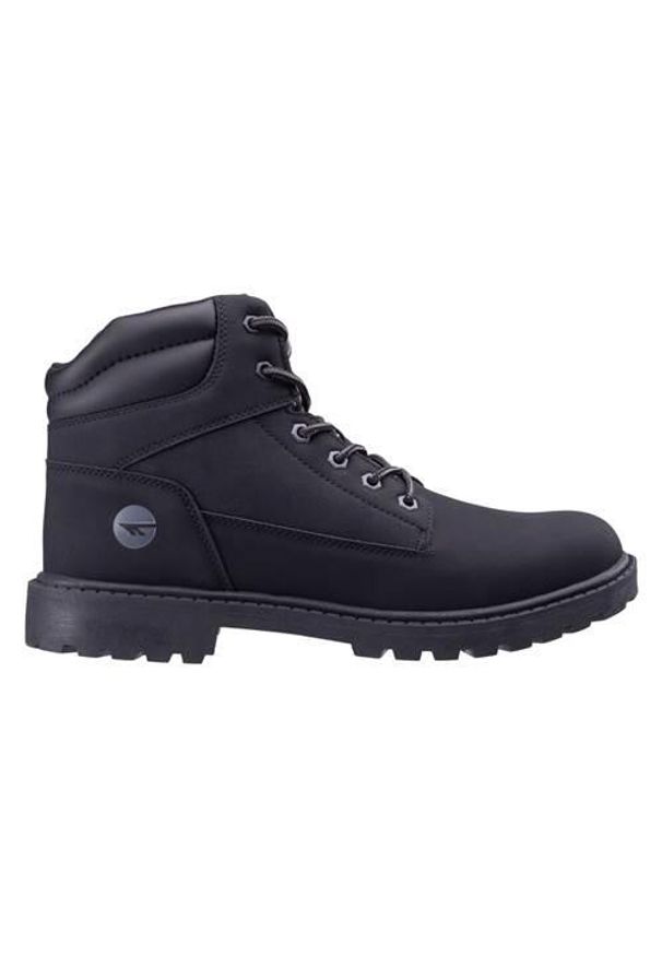 Hi-tec - Buty do chodzenia męskie Hi-Tec Almas Mid. Kolor: czarny. Materiał: materiał, syntetyk. Szerokość cholewki: normalna. Sport: turystyka piesza