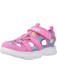 skechers - Sandały SKECHERS FLEX SPLASH Rose. Kolor: różowy. Materiał: tkanina, syntetyk. Sezon: lato #1