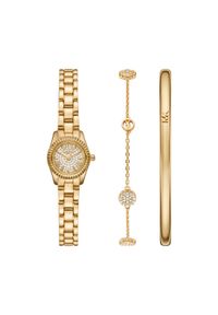 Michael Kors Zestaw zegarek i bransoletka Lexington Set MK4944SET Złoty. Kolor: złoty