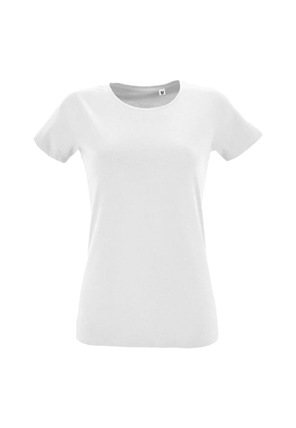 SOL'S - Koszulka Damska Regent Z Okrągłym Dekoltem I Dopasowanym Krojem. Kolor: biały. Sport: turystyka piesza