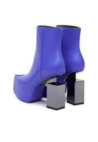 United Nude Botki Cubist Bootie 1094392016 Niebieski. Kolor: niebieski. Materiał: skóra #6