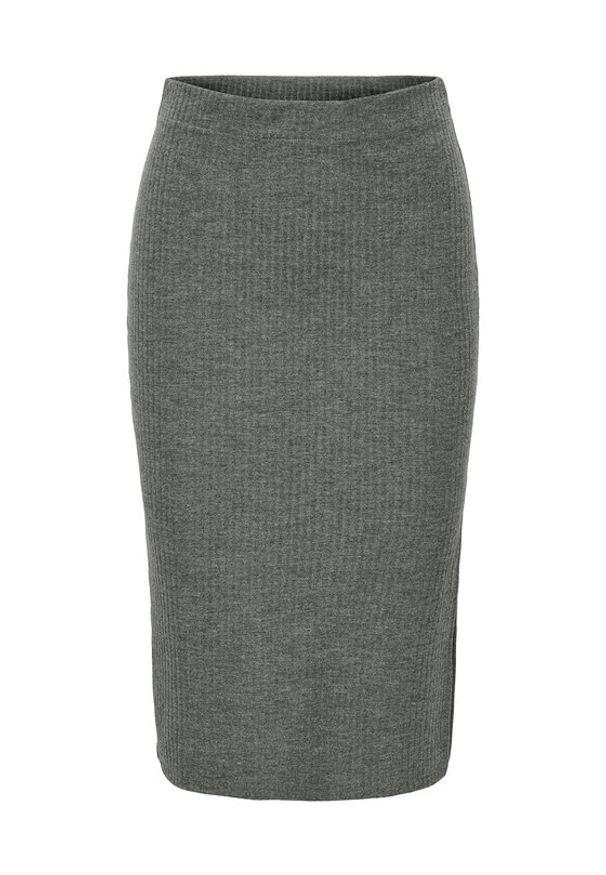 only - ONLY Spódnica ołówkowa Emma 15233600 Szary Slim Fit. Kolor: szary. Materiał: syntetyk