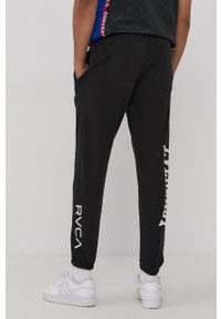 RVCA - Spodnie X EVERLAST. Kolor: czarny. Wzór: nadruk #3