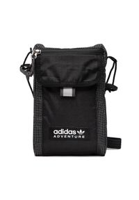 Adidas - adidas Saszetka Flap Bag S HL6728 Czarny. Kolor: czarny. Materiał: materiał