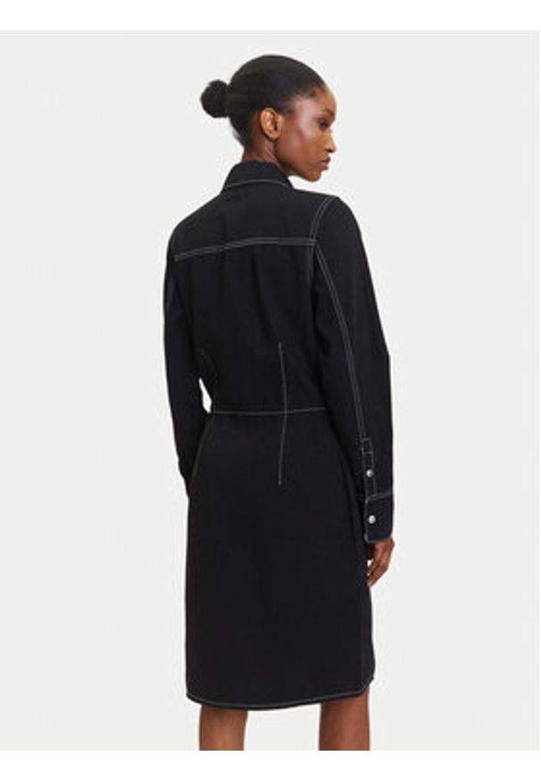 Karl Lagerfeld Jeans Sukienka jeansowa A3W13015 Granatowy Regular Fit. Kolor: niebieski. Materiał: bawełna