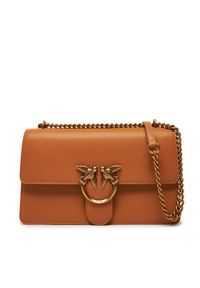 Pinko - PINKO Torebka Love One Classic Dc PE 25 PCPL 100941 A0F1 Brązowy. Kolor: brązowy. Materiał: skórzane