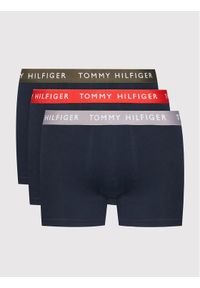 TOMMY HILFIGER - Komplet 3 par bokserek Tommy Hilfiger. Kolor: niebieski