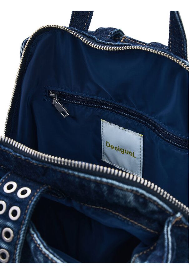 Desigual Plecak 26SAKD03 Niebieski. Kolor: niebieski. Materiał: materiał