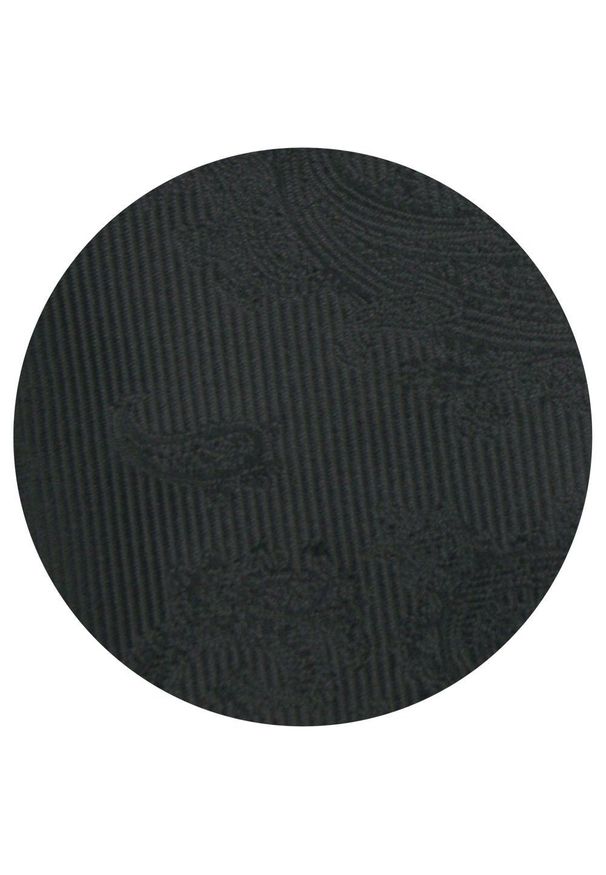 Krawat Męski - Angelo di Monti - Czarny z Fakturą Materiału. Kolor: czarny. Materiał: materiał. Styl: wizytowy, elegancki