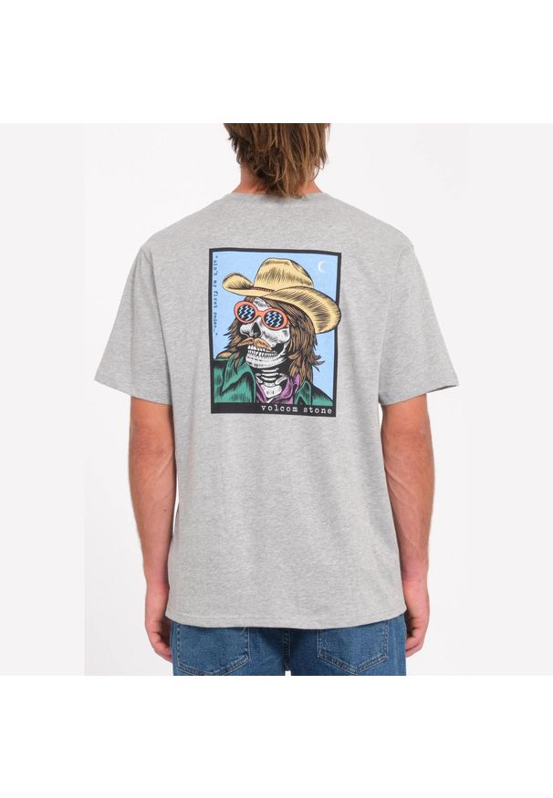 Koszulka Volcom Scowboy melanżowy szary. Kolor: szary. Wzór: melanż. Sport: skateboard