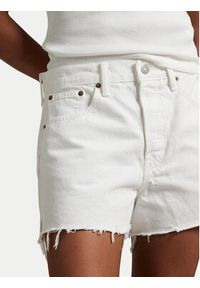 Polo Ralph Lauren Szorty jeansowe 211964084001 Biały Straight Fit. Kolor: biały. Materiał: bawełna #2