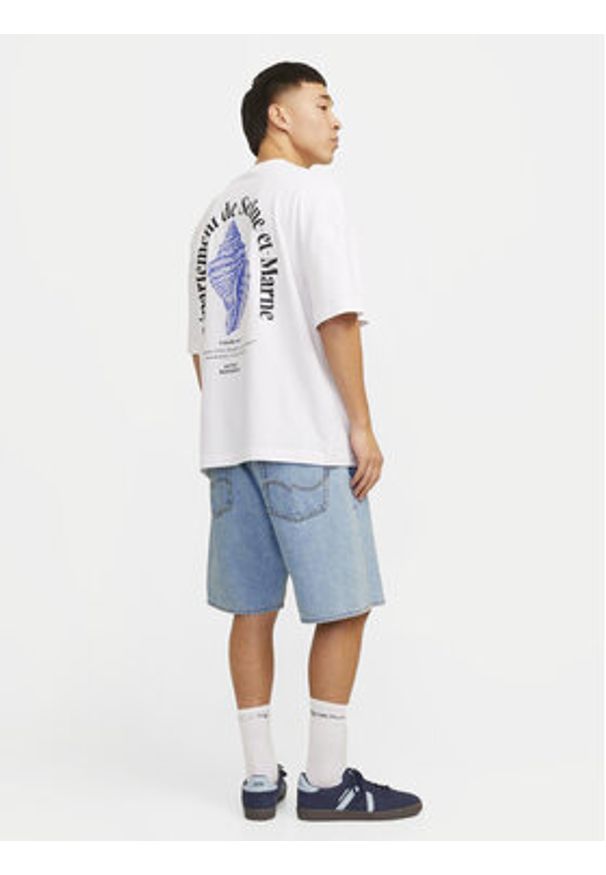 Jack & Jones - Jack&Jones Szorty jeansowe Tony 12249063 Niebieski Loose Fit. Kolor: niebieski. Materiał: bawełna