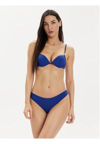 Calvin Klein Swimwear Góra od bikini KW0KW02383 Granatowy. Kolor: niebieski. Materiał: syntetyk