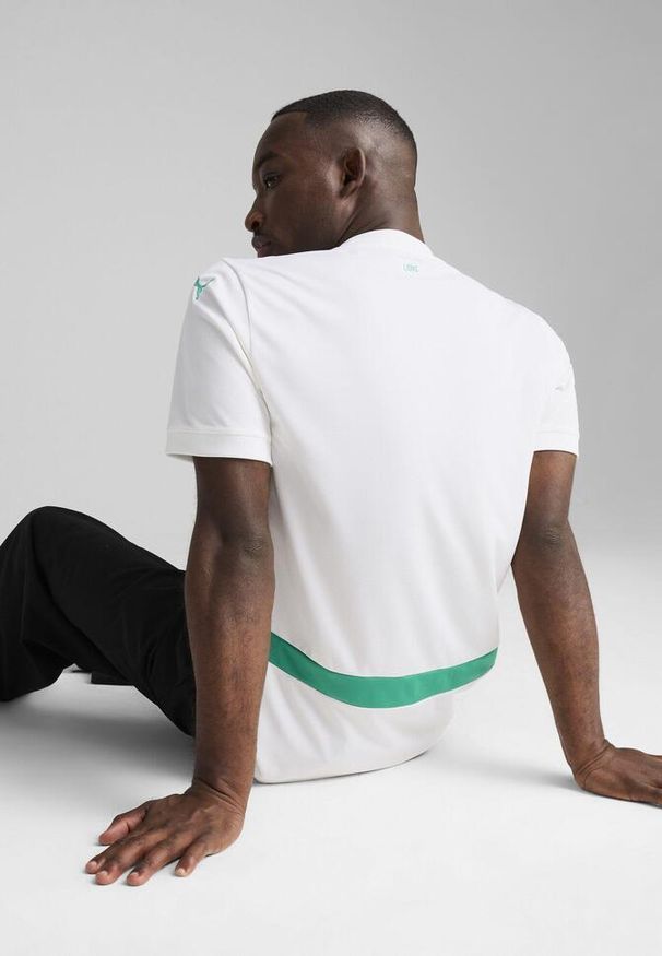 Puma - Koszulka domowa Sénégal CAN 2025. Kolor: biały, zielony, wielokolorowy. Sport: piłka nożna