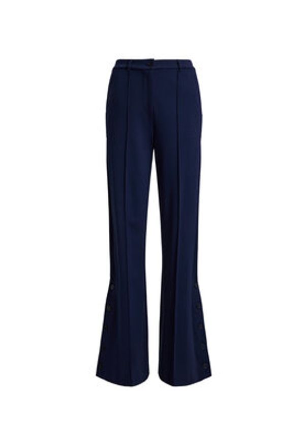 Lauren Ralph Lauren - LAUREN RALPH LAUREN Spodnie materiałowe 200P09084001 Granatowy Wide Leg. Kolor: niebieski. Materiał: wiskoza