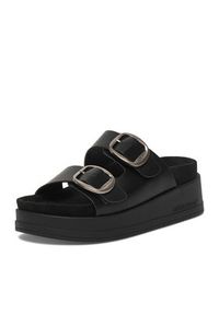Guess Jeans Klapki CWBEO-HY62273-6 Czarny. Kolor: czarny. Materiał: skóra #6