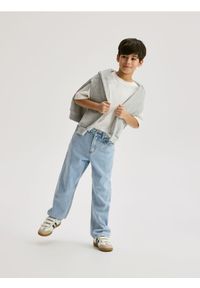 Reserved - Jeansy straight - niebieski. Kolor: niebieski #1