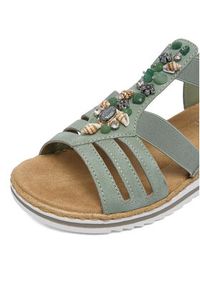 Rieker Sandały CEO-V0649-52 Zielony. Kolor: zielony. Materiał: skóra #8