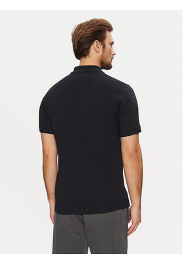 Karl Lagerfeld - KARL LAGERFELD Polo 745710 551224 Granatowy Regular Fit. Typ kołnierza: polo. Kolor: niebieski. Materiał: bawełna