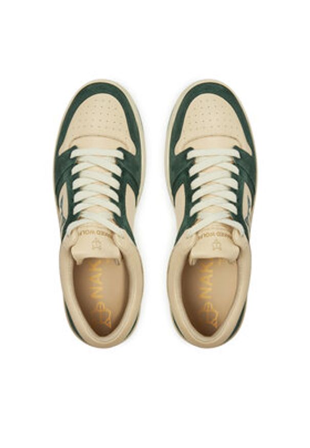 Naked Wolfe Sneakersy CM-01 Écru. Materiał: skóra