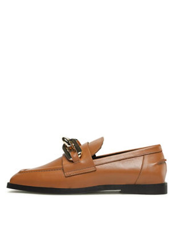 Gino Rossi Loafersy 82300 Brązowy. Kolor: brązowy. Materiał: skóra
