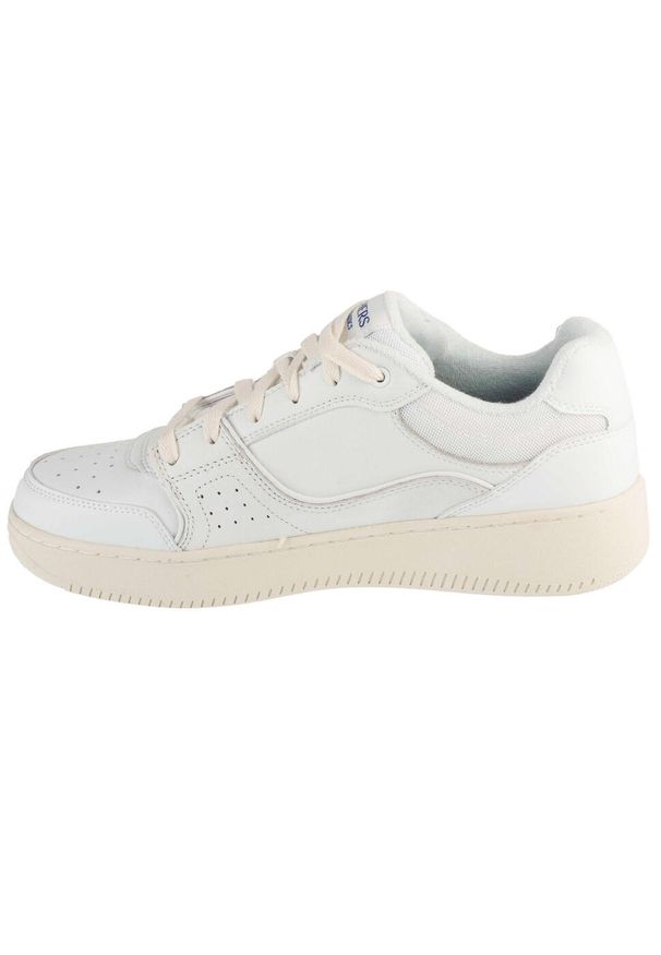 skechers - Buty sportowe Sneakersy męskie, Sport Court 2.0 - Crowne. Kolor: biały. Model: Skechers Sport. Sport: turystyka piesza
